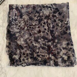 Loro Piana Abstract Animal Print Silk Scarf